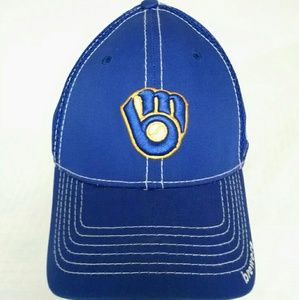 Men's Blue Brewers Baseball Hat Size M/L